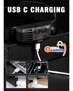 Imagem do Lanterna De Cabeça Led Recarregável Fita Ajustável Usb