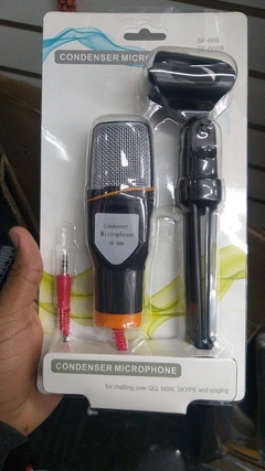 Microfone Com Fio Condensador Sf-666 - loja online