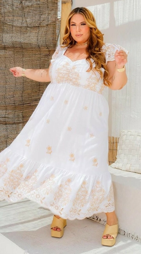 Vestido Plus Bordado - comprar online