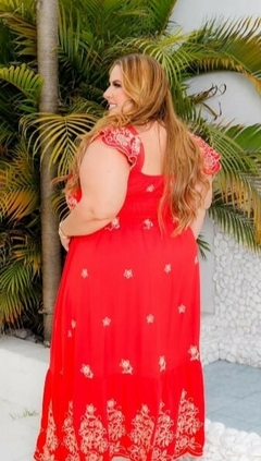 Vestido Plus Bordado - loja online