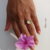 Anel. Flor 18K