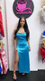 Vestido London Turquesa