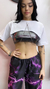 Top Crop Cadena Blanco