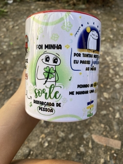 CANECA INTERIOR E ALÇA COLORIDA - "VOCÊ ME TROUXE UM CAMINHÃO DE COISAS BOAS..." na internet