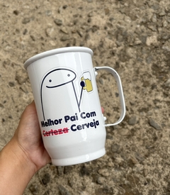 CANECA DE ALUMINIO - MELHOR PAI COM CERVEJA na internet