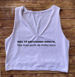 CROPPED GOLA V – "NÃO TÔ ESCUTANDO..." - comprar online