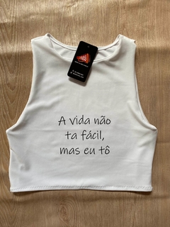 CROPPED REGATA – "QUEM PERDOA É DEUS, EU NÃO"