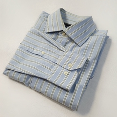 Camisa listrada manga longa M