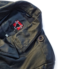 Trench coat em couro P/M - comprar online