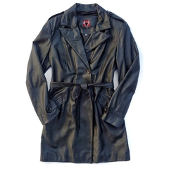 Trench coat em couro P/M na internet