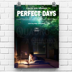 Quadro Dias Perfeitos Wim Wenders Filme Pôster Placa Decorativa
