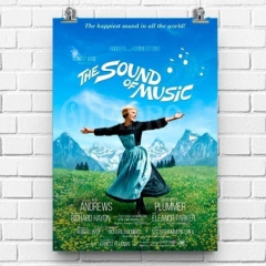 Imagem do Quadro E O Vento Levou The Sound of Music Filme Pôster Placa Decorativa