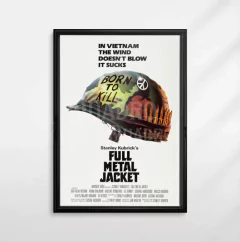 Quadro Nascido para Matar (Full Metal Jacket) Stanley Kubrick Filme