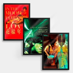 Quadros Wong Kar Wai (Amor à Flor da Pele, Anjos Caídos, Amores Expressos) Pôster Placa Decorativa