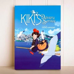 Quadro Serviço de Entregas da Kiki Miyazaki Filme Pôster Placa Decorativa - loja online