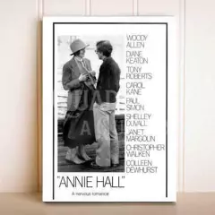 Quadro Noivo Neurótico, Noiva Nervosa Annie Hall Woody Allen Filme Pôster Placa Decorativa - loja online