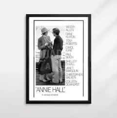 Quadro Noivo Neurótico, Noiva Nervosa Annie Hall Woody Allen Filme Pôster Placa Decorativa