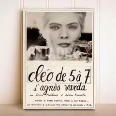 Quadro Cléo das 5 às 7 Agnès Varda Filme Pôster Placa Decorativa - loja online