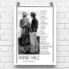 Imagem do Quadro Noivo Neurótico, Noiva Nervosa Annie Hall Woody Allen Filme Pôster Placa Decorativa
