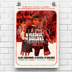 Poster Cinema Por um Punhado de Dólares Sergio Leone Filme
