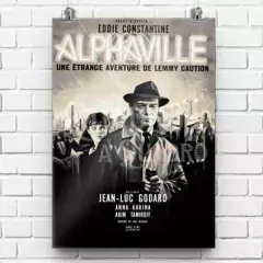 Imagem do Quadro Alphaville Jean-Luc Godard Filme Pôster Placa Decorativa