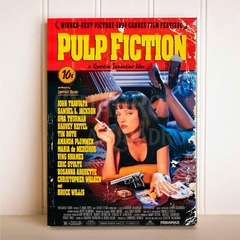 Quadro Pulp Fiction Quentin Tarantino Filme Pôster Placa Decorativa - loja online