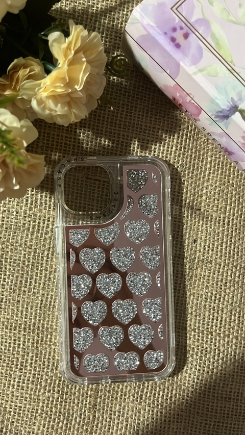 capa coração glitter