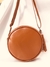 Bolsa redonda couro sintético - Lojas Paga Pouco