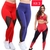 kit 3 calça legging colorida com tela na perna suplex