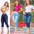 kit 3 calça jeans capri feminina lycra elastano cintura alta sortida