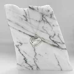 Collar Corazón Calado Plata 925 - ZEVENE