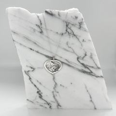 Collar Corazón Calado Plata 925 en internet