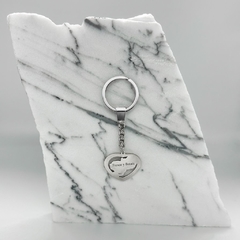 Llavero Corazón Calado Plata 925 - Acero - tienda online