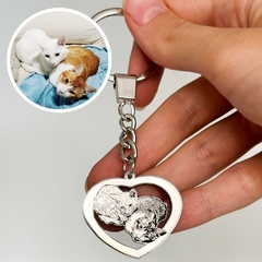 Llavero Corazón Calado Plata 925 - Acero en internet