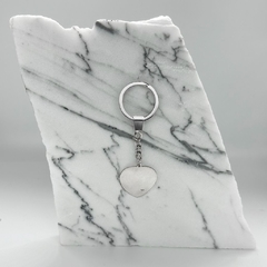 Llavero Corazón Entero Plata 925 - Acero - tienda online