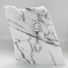 Llavero Circulo Calado Plata 925 - Acero - tienda online