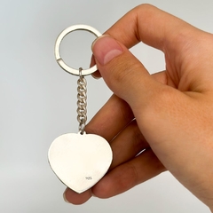 Llavero Corazón Entero Plata 925 - comprar online