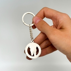 Llavero Circulo Calado Plata 925 - comprar online