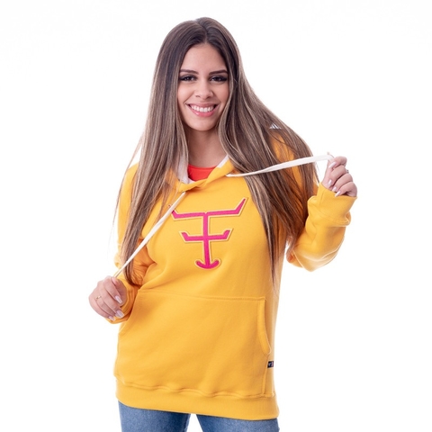 MOLETOM FEMININO TEXAS FARM - MTF016 - AMARELO