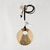 Collar Quya Medallon Blanco Dorado y Negro - comprar online