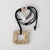 Collar Quya Rectangulo Dorado y Negro - comprar online