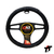 CUBRE VOLANTE OPTIMUS - CHROME REFL (NEGRO/PLATA)