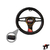 CUBRE VOLANTE OPTIMUS - BERNA (NEGRO/BLANCO) - Tienda del Auto