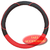 CUBRE VOLANTE MILO 38CM NEGRO C/ROJO