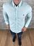 Camisa RL Manga Longa Verde Agua Linho
