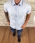 Camisa Manga Curta Osklen Azul Claro