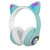 Headphone Gato Fofo Wirelass com microfone e Led desligavel - loja online