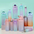 3 Garrafas Degradê 2l, 900ml e 300ml Com Adesivo 3D