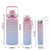 3 Garrafas Degradê 2l, 900ml e 300ml Com Adesivo 3D - Boture