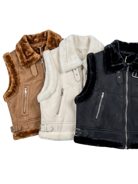 Chaleco piel - comprar online